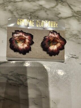 Vintage Cloisonne Earrings